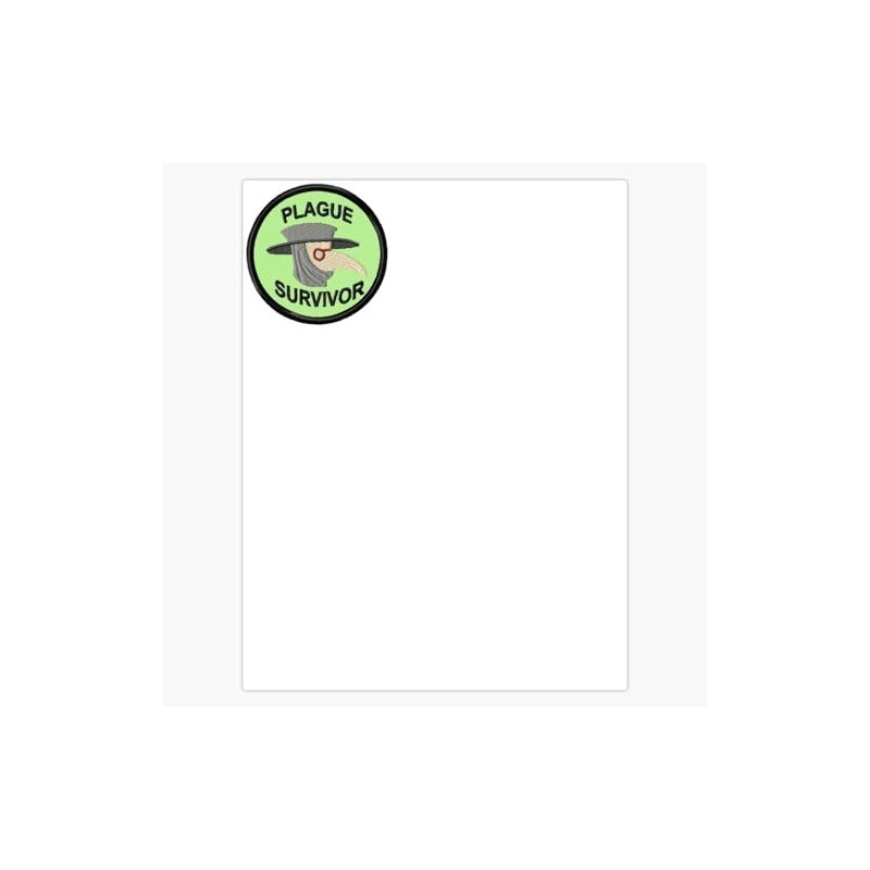 Leyland Designs Plague Survivor Geek Merit Badge Bumper Sticker Window