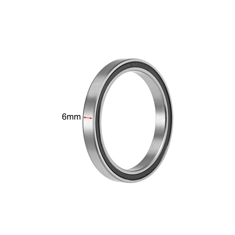 sourcing map 6708-2RS Deep Groove Ball Bearings 40mm x 50mm