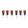 TIMCO Stubby Screwdriver Set - Assorted Sizes - 6 Screwdrivers