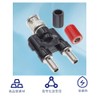 Double Banana Female to BNC Male Connector 4mm Dual Banana
