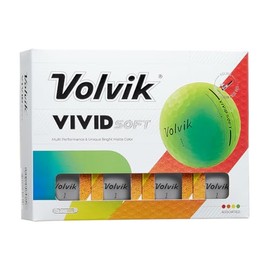 Volvik Vivid Soft Matte Finish White Golf Balls (One Dozen)