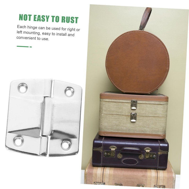 KICHOUSE 6pcs Heavy Duty Box Hinge for DIY Projects Case