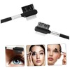 Mikinona Portable Mascara Comb 3-piece Double Brush Set Makeup Tool