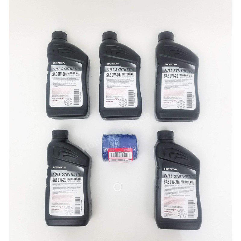 Honda Genuine 0W-20 Full Synthetic Oil Change Kit w/A02 Filter