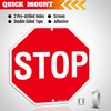 ANLEY Stop Sign 12 x 12 Inch - Diamond Quality