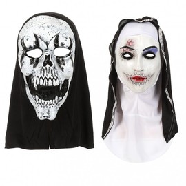 Halloween Zombie Party Latex Mask: Screaming Zombie Headgear for Costume Parties One Size / Gray Male Latex Mask 10ea