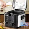 CUSIMAX Electric Deep Fryer for Home Use, 2.5 Liter 1500W