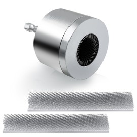 1/2" Copper Pipe Cleaner Tube Cleaning Brush for Drill with 2 Replaceable Brushes Metal Pipe Cleaning Brush Tube Cleaning Brush or Cleans Copper Bronze Brass Pipes