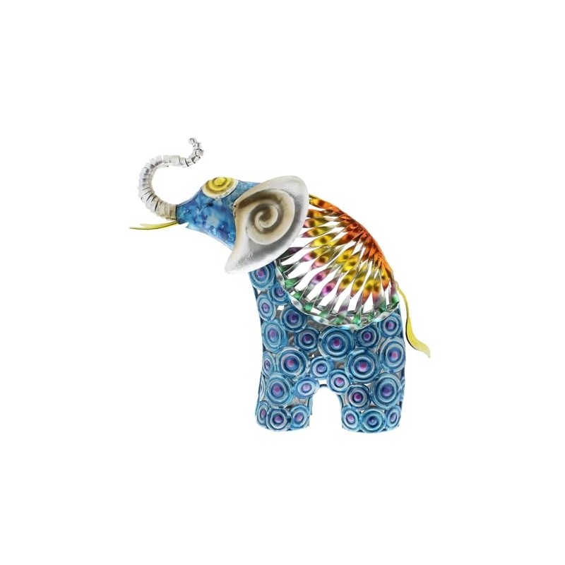 Country Living Hand Painted Metal Standing Elephant
