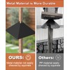 Khordin Metal Squirrel Baffle for 4x4 Post, Outside Wooden Pole