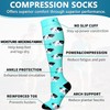 Bluemaple 6 Pack Copper Compression Socks for Women and Men