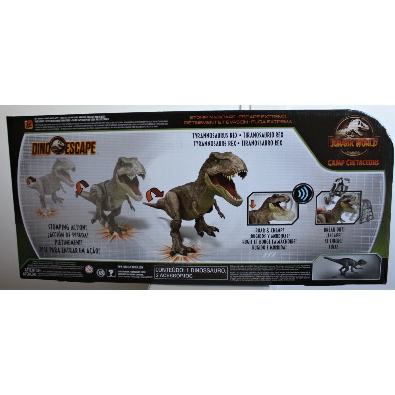Mattel Jurassic World Tyrannosaurus Rex Dino Escape Stomp N' Escape