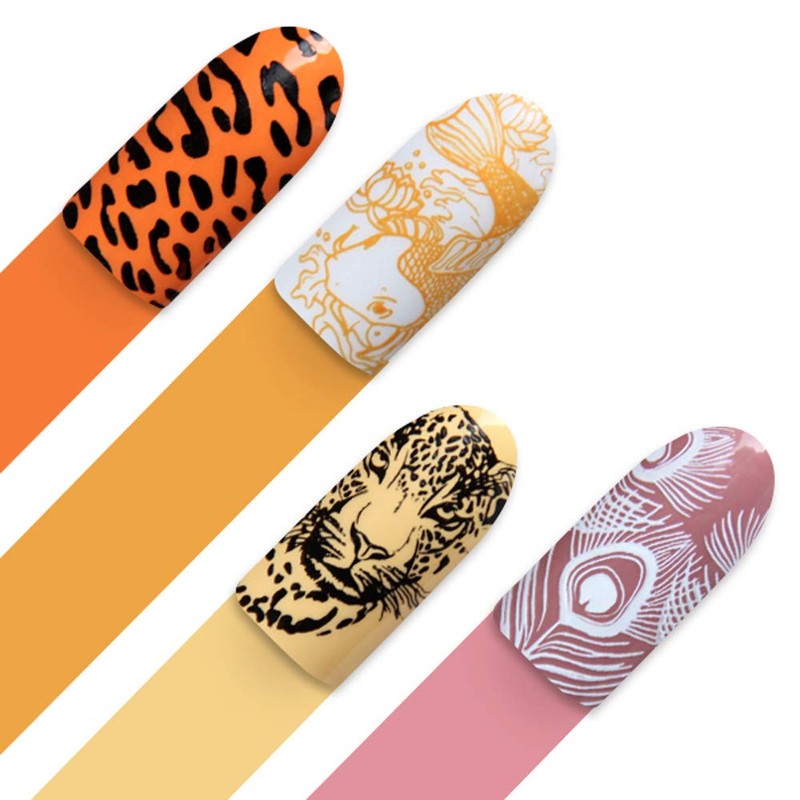 Moyra Stampingplatte 04 Animalistic