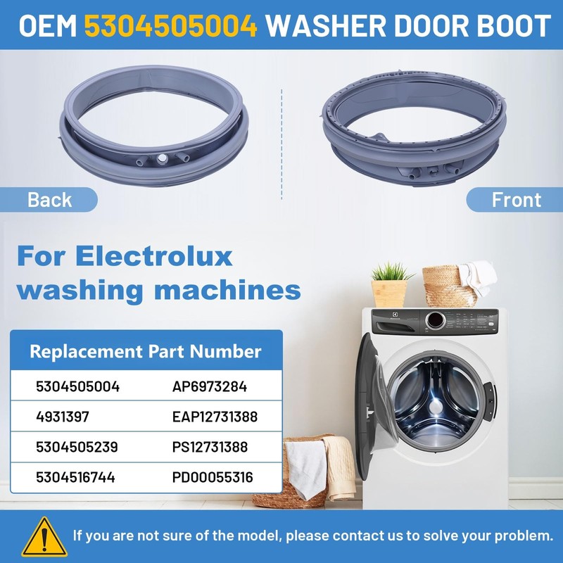 5304505004 for Electrolux Washer Door Seal EFLS627UTT0 EFLS617STT0 EFLS527UIW0 EFLS517SIW0