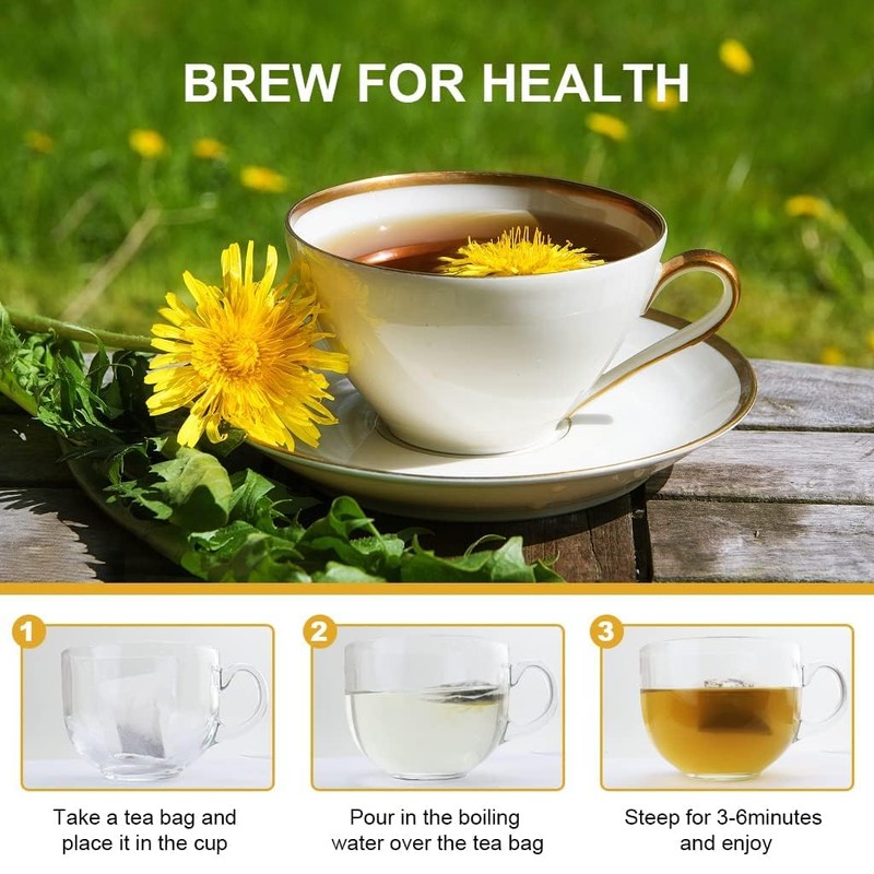 Organic Dandelion Tea, Dandelion Leaf & Root Tea, Herbal Tea,