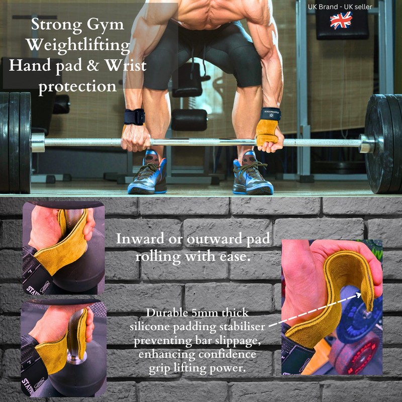 STAYPROTECH Weight Lifting Straps Adjustable Gym Grips for Men &