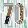 Trendware Minted Milestone Mint Green 70th Birthday Napkins, 48 ct
