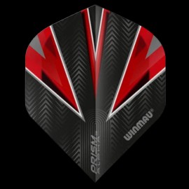 Winmau Prism Alpha Black and Red 28 Standard Dart Flights