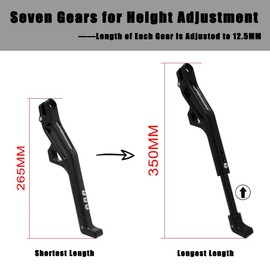 JFG RACING Kickstand for Surron Light Bee,CNC Foot Pegs Kick Stand for Electric Dirt Bike Surron Light Bee X and S/Talaria Sting/X160/X260-Black