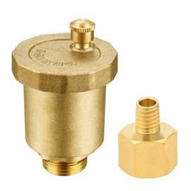 BesNPT Brass 1/8" NPT Male Air Vent Valve Automatic Float Valve Air Release Air Bleeder Valve