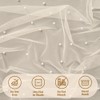2 Pack Pearl Beige Tulle Table Runner with White Tablecloth