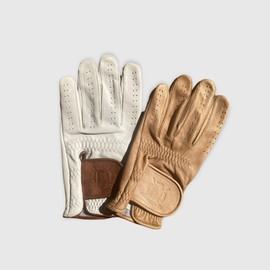 Modest Vintage Player Ltd PRO Cream & Tan Cabretta Leather Golf Glove - (2-Pack) (X-Large)