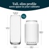 Libbey Classic Slim Beer Can Glasses, 12.5 oz Tall Drinking