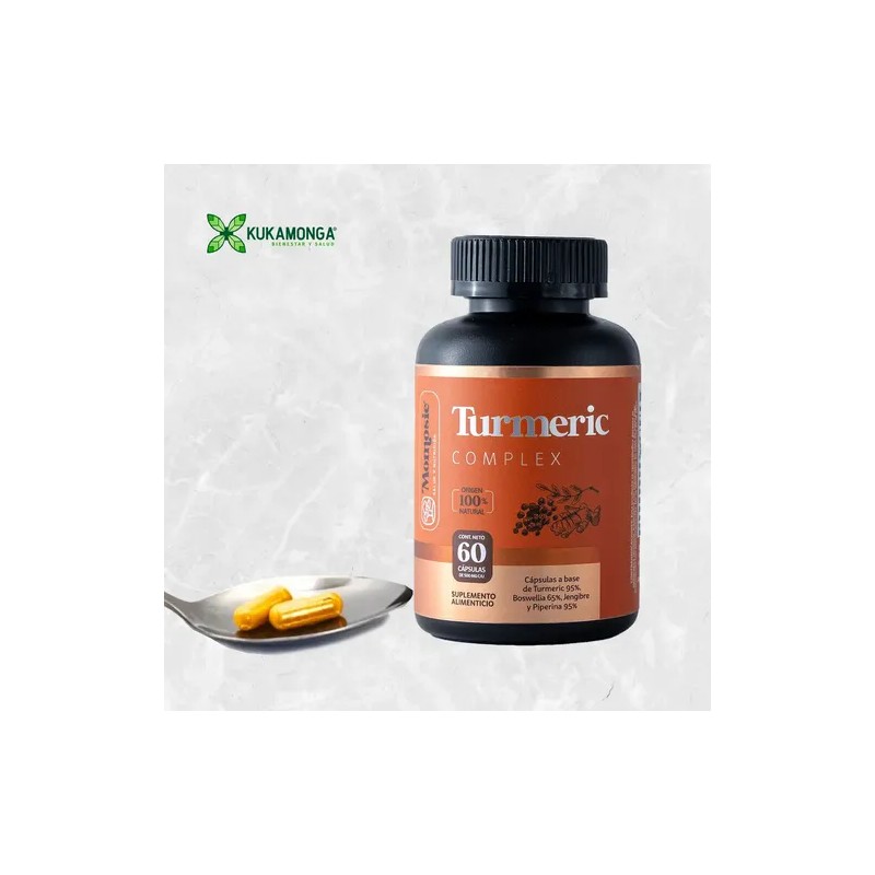 Suplemento Nutricional Curcuma 95% Jengibre Boswellia Momosie 2 Packs
