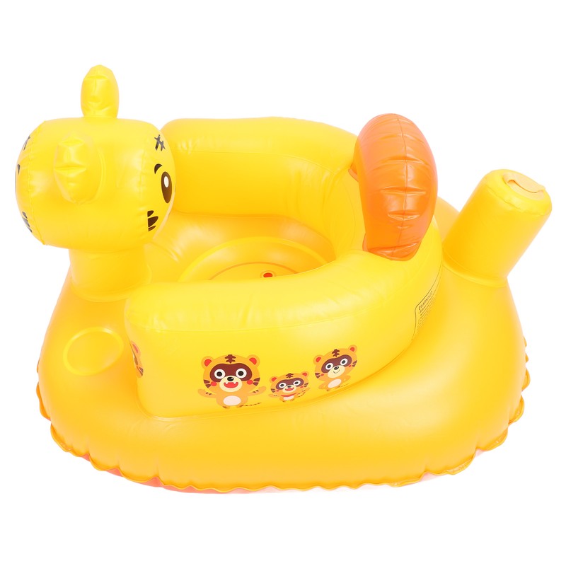 Inflatable Toddler Chair Cartoon Animal Skin Friendly PVC Soft High