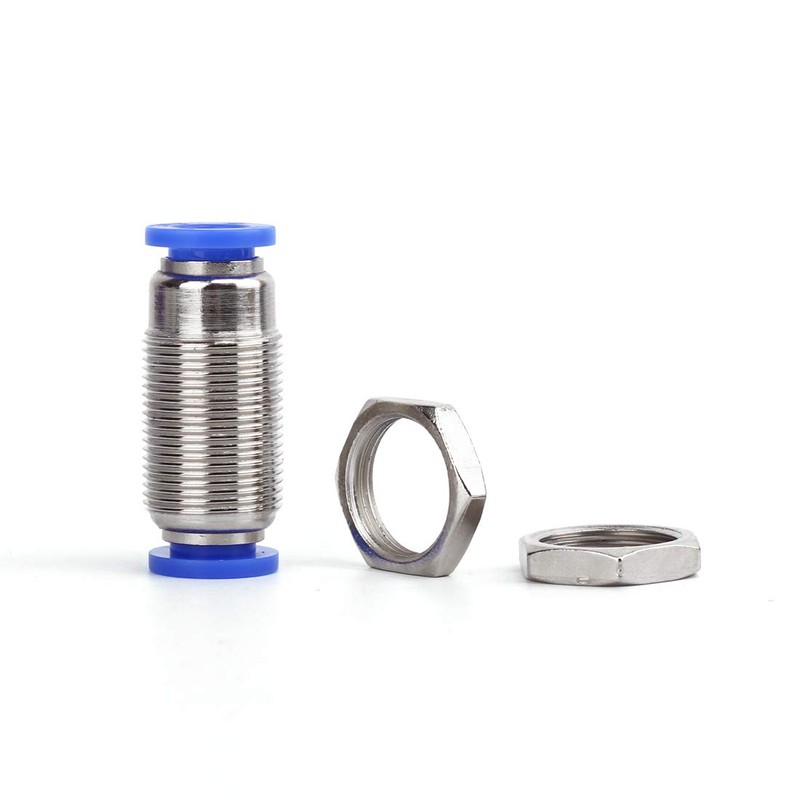 SNS Pack of 10 Pneumatic Bulkhead Fitting Push In Bulkhead