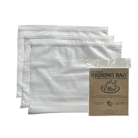 Regency Wraps pack Brining Bag for Making Juicy, Flavorful Turkey & Lean Meat, Heavy Duty Clear, 3 pack