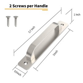 Asidrama 10 Pack 5 Inch(128mm) Brushed Satin Nickel Kitchen Cabinet Handles, Cabinet Pulls Kitchen Cabinet Hardware for Cupboard Drawer Handles Dresser Pulls