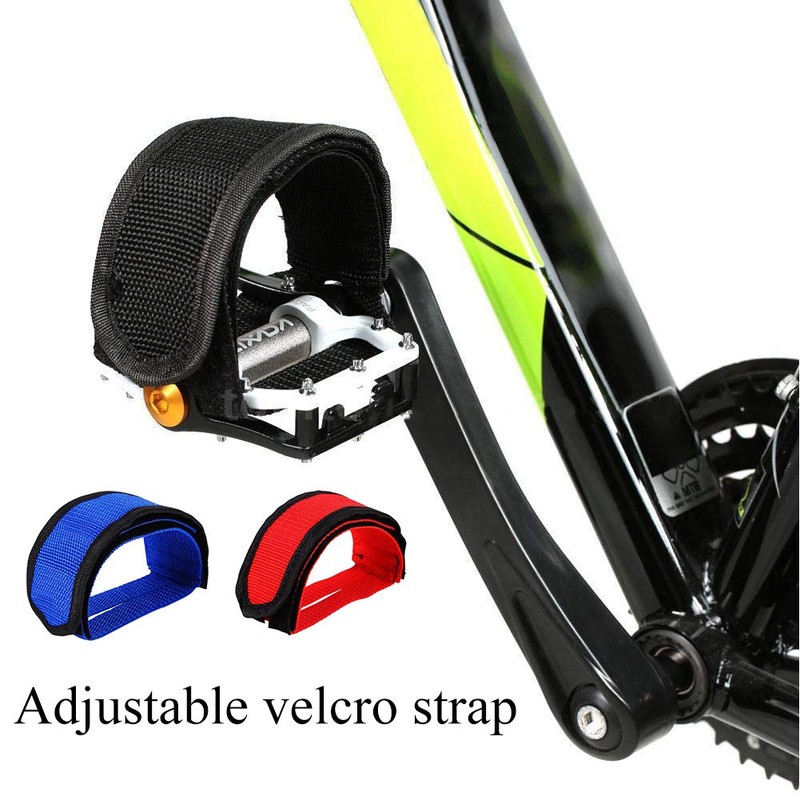 1 par de correa fija para bicicleta, antideslizante, doble calcomanía,