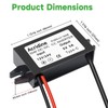 2-Pack DC 12V/24V to 5V USB C Buck Converter 3A
