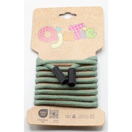 5mm Round Drawstring with Cord Ends - 1.15m Long - Ready Made - for Hoodies, Joggers, Jackets, Clothing, Sewing Accessories, DIY Projects - 34 Colours - Replacement Cord (Dusty Mint)