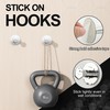 SAYAYO Adhesive Hooks for Hanging Coat, Hat, Robe, Brushes, Stick