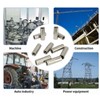 10Pcs Coupling Nut Female Thread Round Rod Connector 304 Stainless