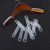 Framendino, 100 Pack Clear Non-Slip Rubber Clothes Hanger Grips Clothing