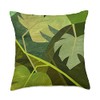 Monstera Deliciosa Cubism Abstract House Plant Variegated Throw Pillow
