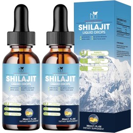 Mabefy 2Pack Organic Himalayan Shilajit Natural Supplement Extremely Potent Fulvic Acid