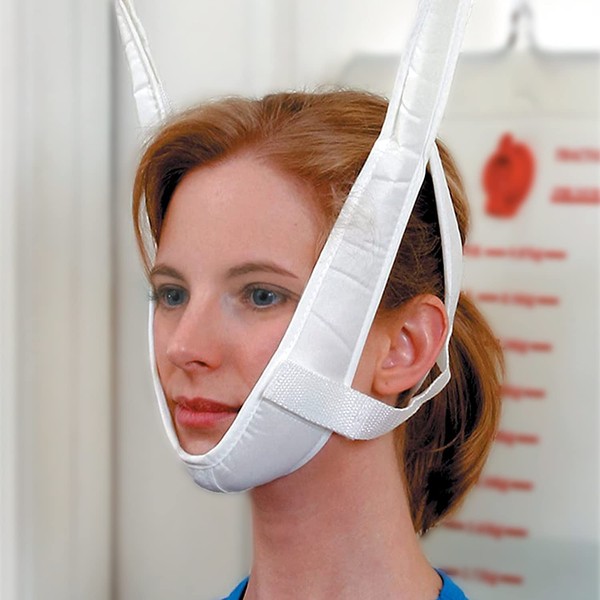 DMI Replacement Foam Padded Head Halter for Home Over-the-Door Cervical Traction Sets to Relieve Neck Pain, White