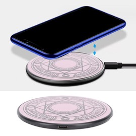 20W Fast Wireless Charger with Breathing Light Effect Desktop Style for Phones Tablets Headphones