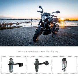 ECSiNG 20pcs Rubber Brake Bleed Caps Dust Cover Brake Nipple Cap for 8mm Car Motorcycle Car Auto Spare Parts Black