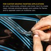 Custom Shop Vinyl Fineline Pinstripe Tape, Blue 1/16" x 36
