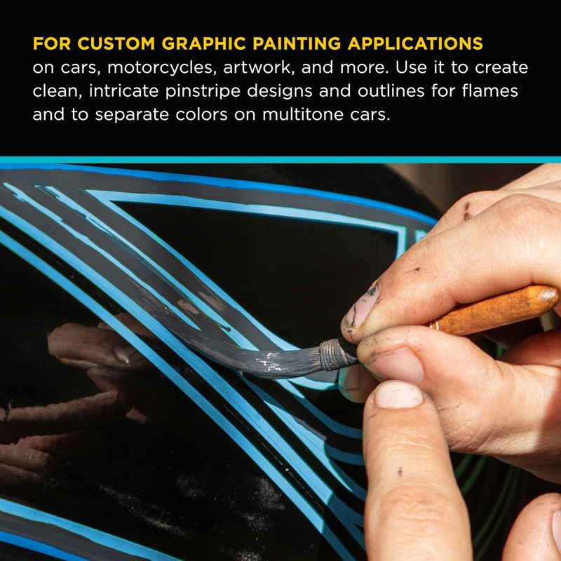 Custom Shop Vinyl Fineline Pinstripe Tape, Blue 1/16" x 36