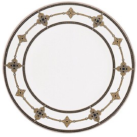 Lenox Vintage Jewel Platinum Banded Bone China Accent Plate 9", White -