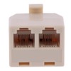 RJ11 Male to Dual Port RJ11 Female Duplicator Telephone Socket