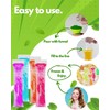 ANSMIO 150 Disposable Popsicle Mold Bags with Zip Seals, 8x2"