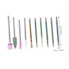 Baluue 10pc Nail Drill Bits Set Manicure Cuticle Remover Buffing