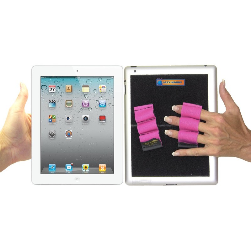 LAZY-HANDS Heavy-Duty 3-Loop Grips (x2 Grips) for Tablets - XL